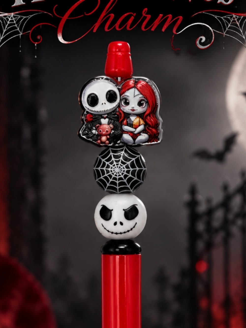 Haunted Web Charm Pen - Picture 2 of 2